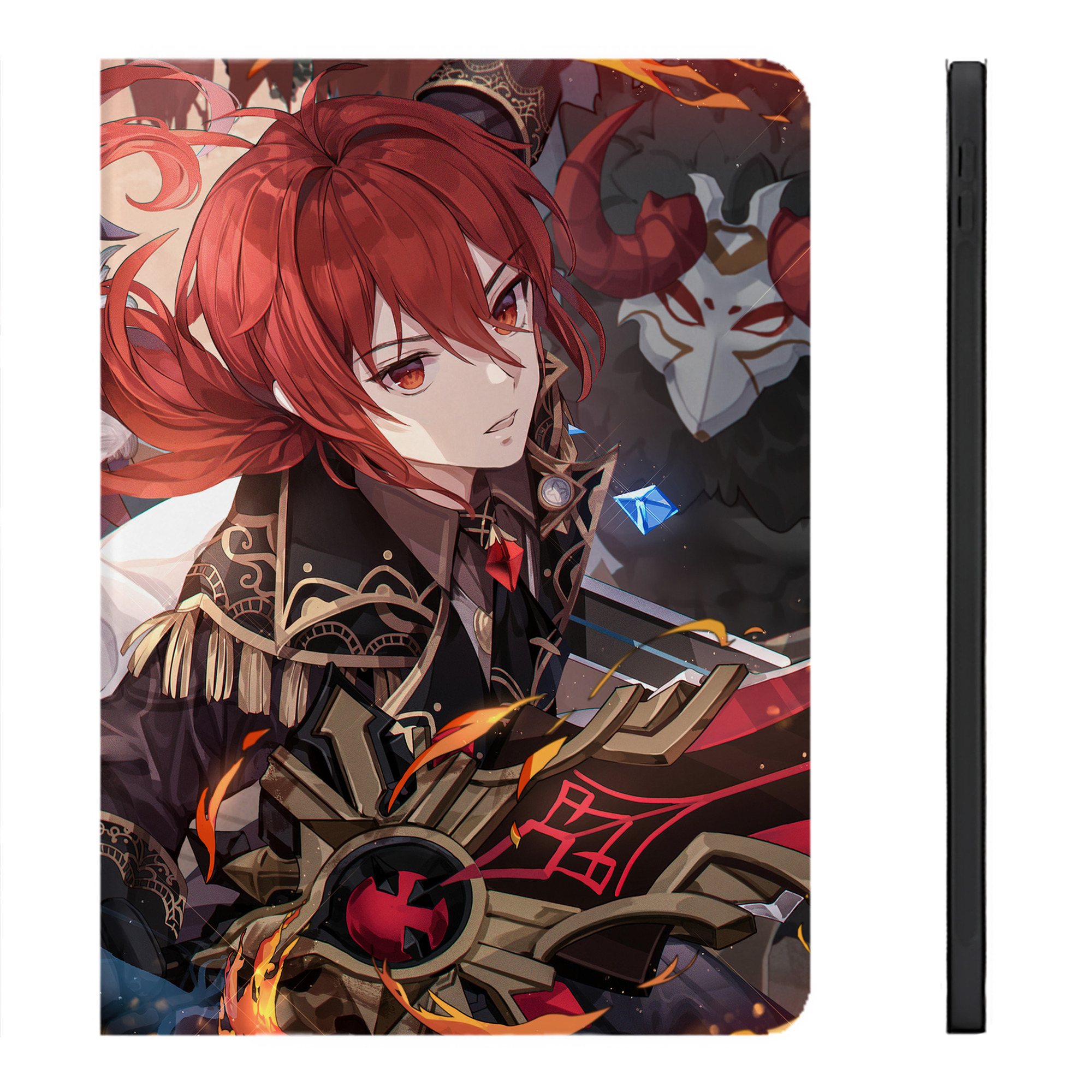 げんし神 genshin IPadケース ペンホルダー付き ブックスタイルデザイン